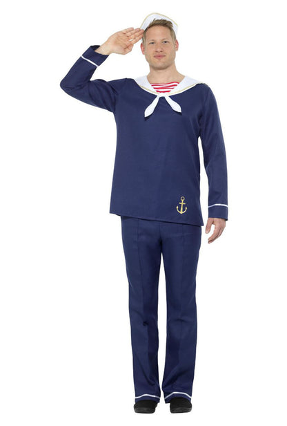 Blue & White Men's Sailor Costume