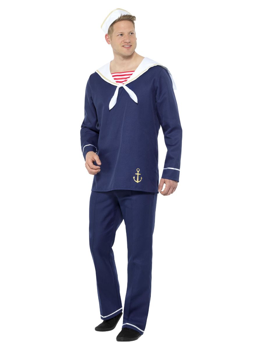 Blue & White Men's Sailor Costume