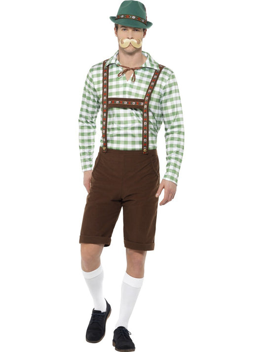 Men's Green Alpine Oktoberfest Lederhosen