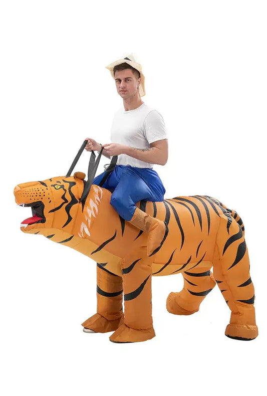 Inflatable Tiger Carry Me Costume