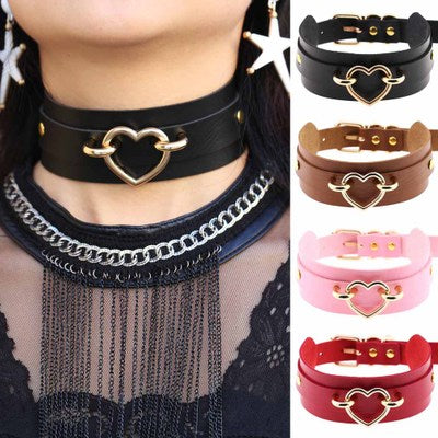 Black heart deals choker necklace