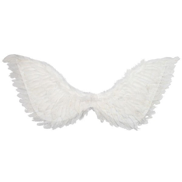 Large 90cm x 50cm White Angel Wings