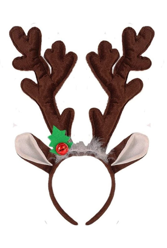 Christmas Brown Reindeer Headband