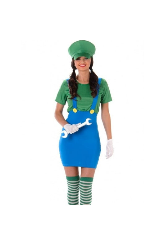 Green Plumber Ladies Costume