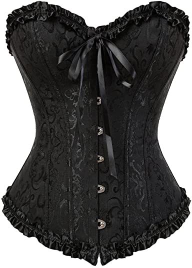 Vintage 1920s Printed Overbust Corset