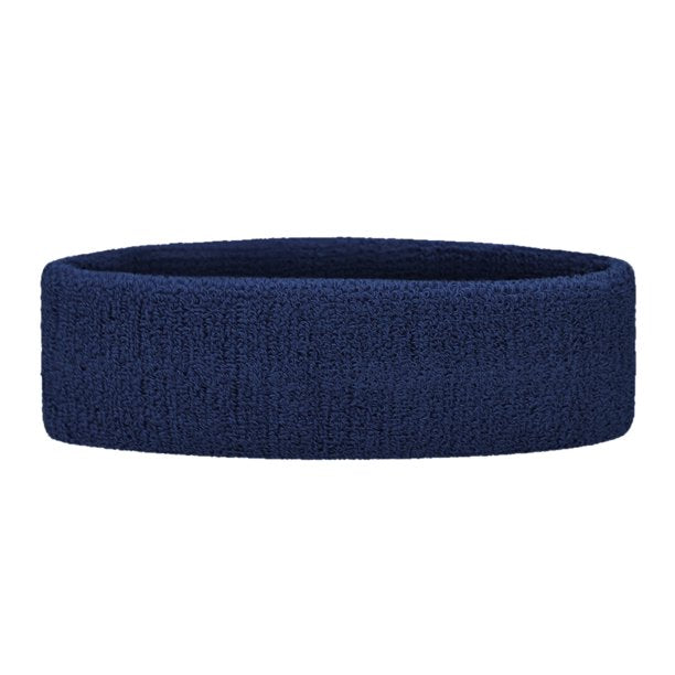 Navy Blue 80s Sweatband