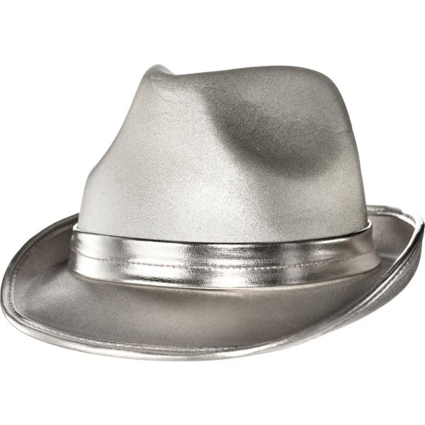 Metallic Silver Fedora
