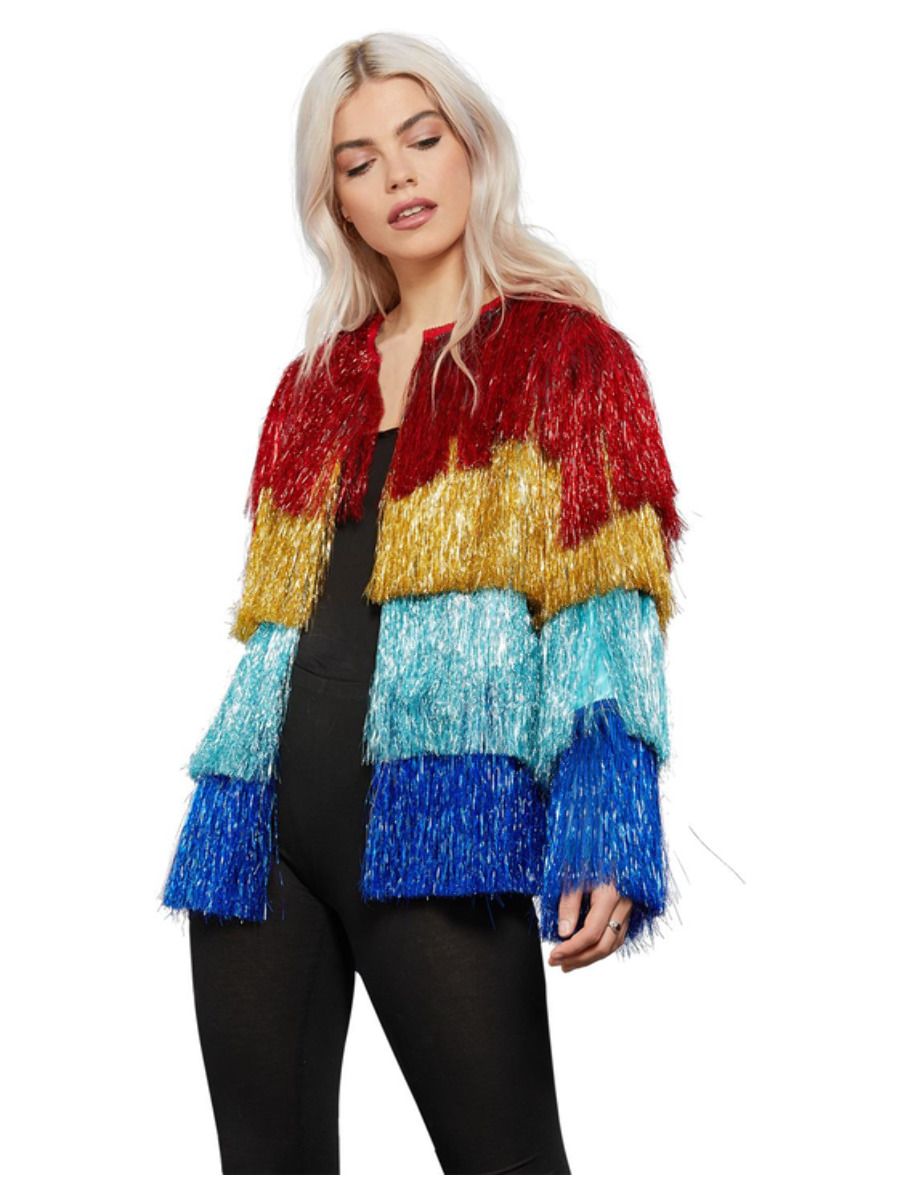 Rainbow Tinsel Festival Jacket Perth | Hurly Burly – Hurly-Burly