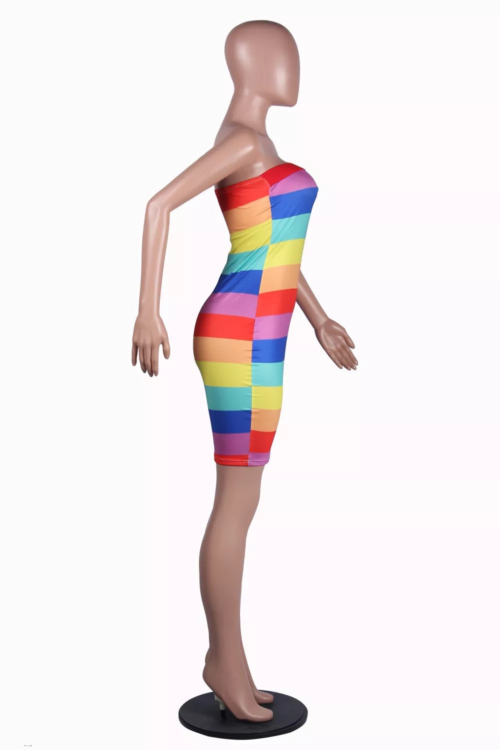 Rainbow Sexy Tube Dress