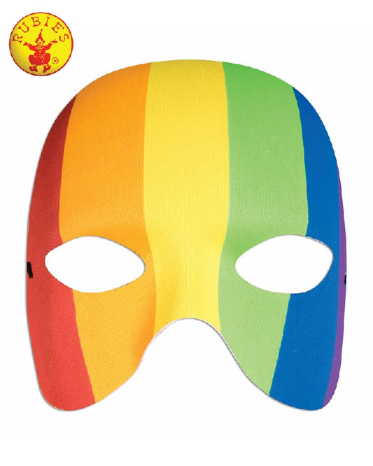 Striped Rainbow Half Mask