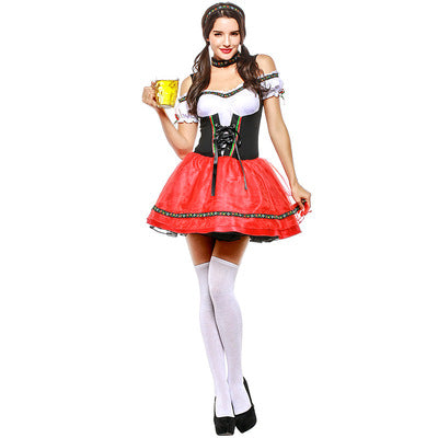 Red German Girl Oktoberfest Costume