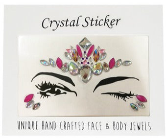 Fairy Fuchsia Crystal Face & Body Jewels
