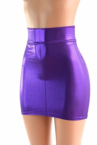 Purple Metallic Skirt