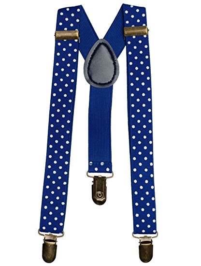 Blue Polka Dot Suspenders