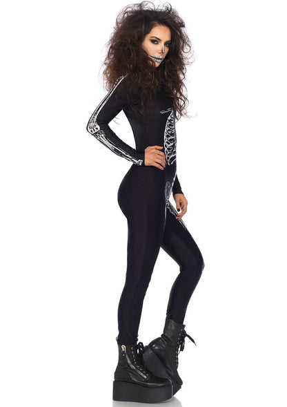 Skeleton Print Catsuit