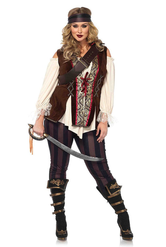 Captain Blackheart Plus Sized Pirate Costume