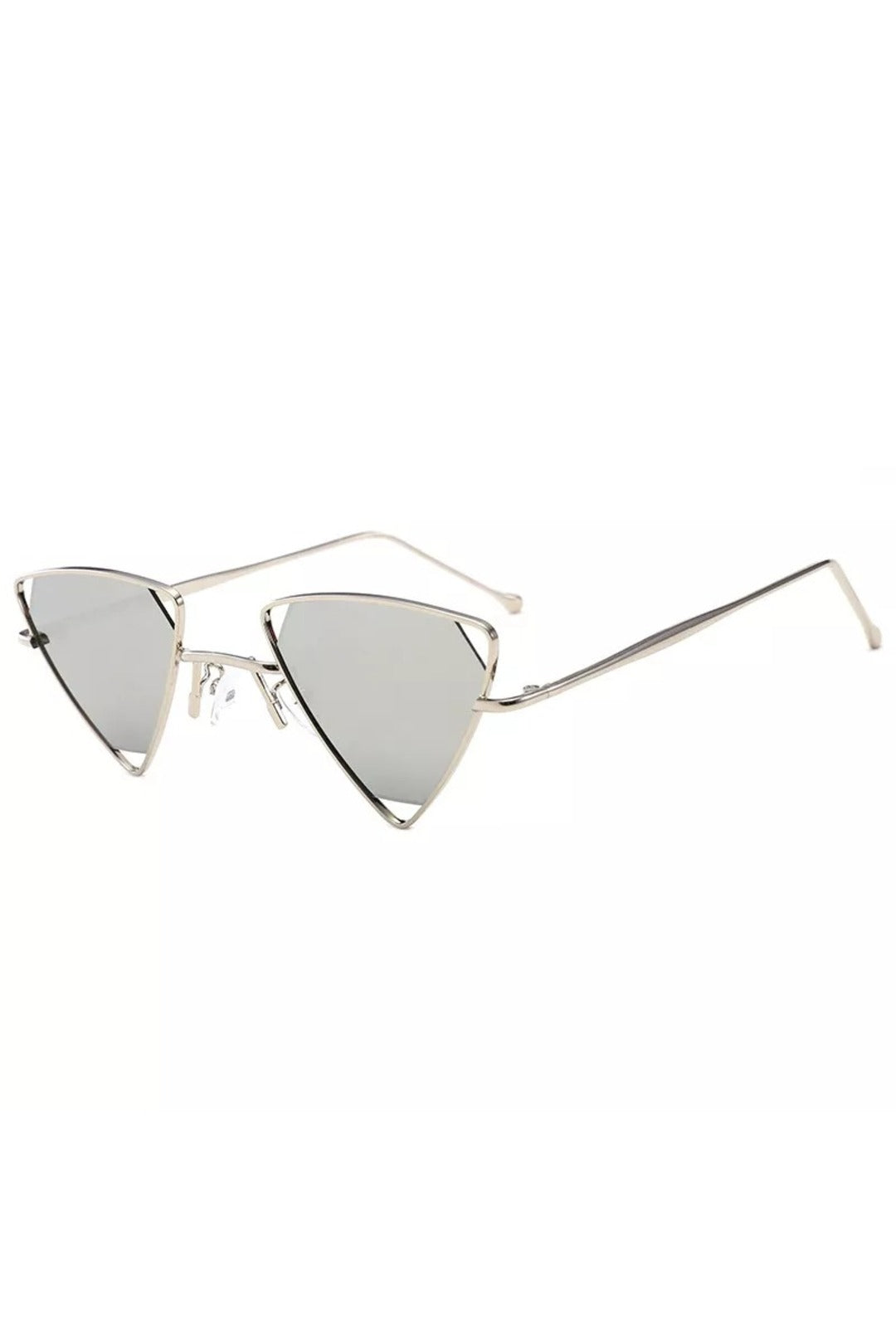 Light Grey Triangle Fashion Glasses