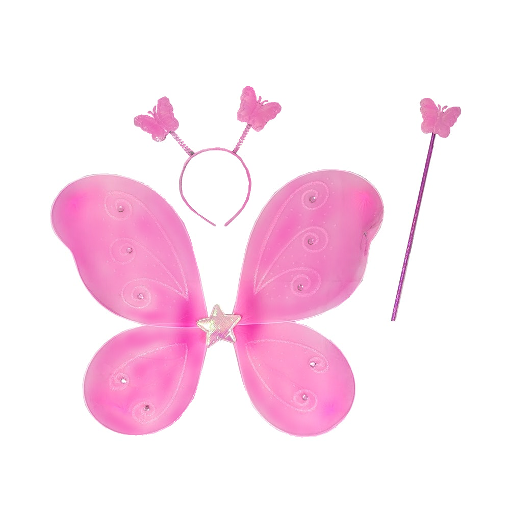 Hot Pink Fairy Wings Kit