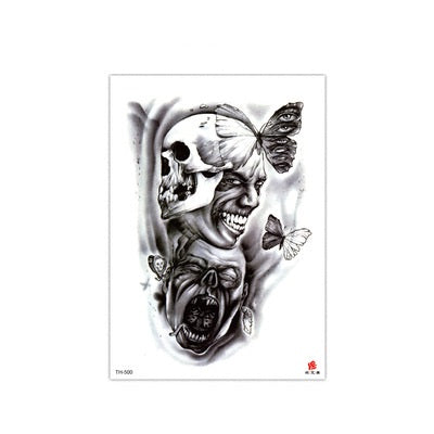 Butterfly Horror Temporary Tattoo