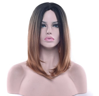 Straight Black Ombre Bob Wig