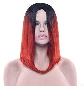 Straight Black Ombre Bob Wig