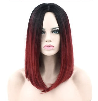 Straight Black Ombre Bob Wig