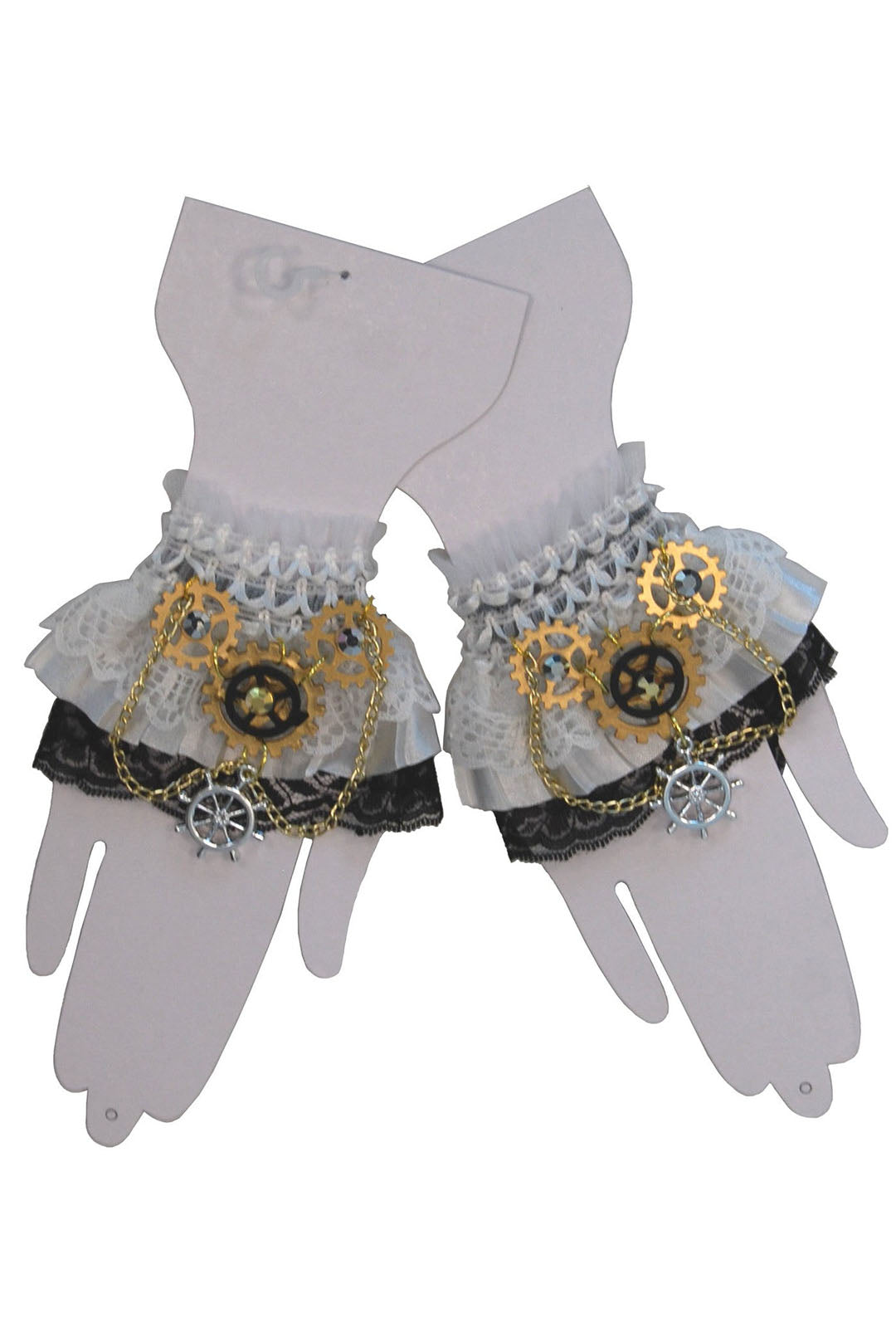Lace Steampunk Wrist Cuffs (F)