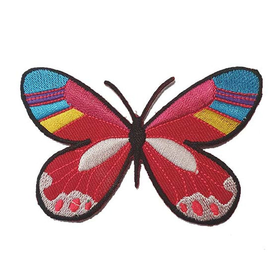 Colourful Butterfly Iron On Patch