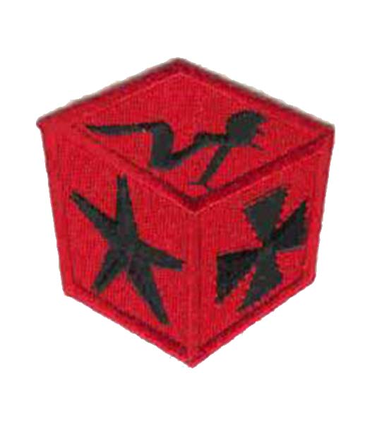 Cube Iron on Patch