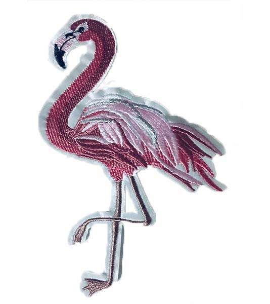 Flamingo Sew On Patch