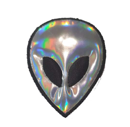 Alien Holographic Iron On Patch