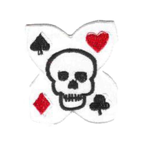 Skull & Card Suits Iron on Patch