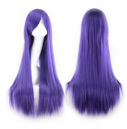 Deep Purple Long Straight Cosplay Wig