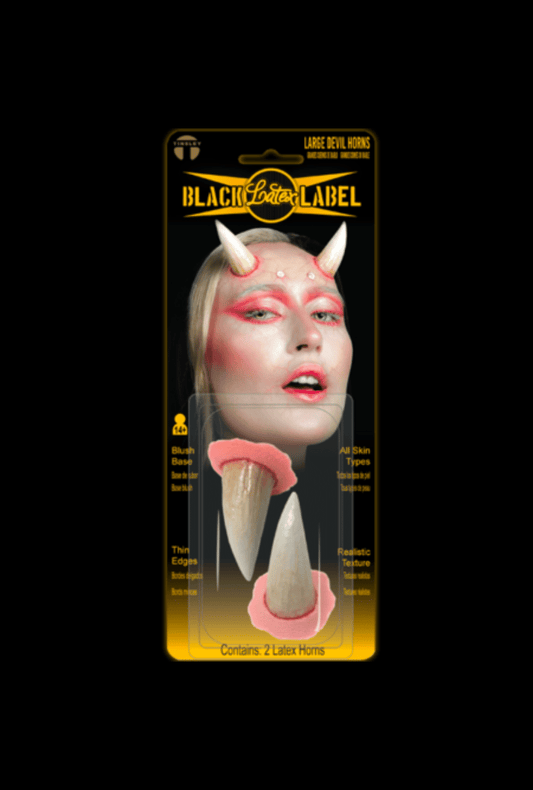 Large Devil Horns - Black Label Latex