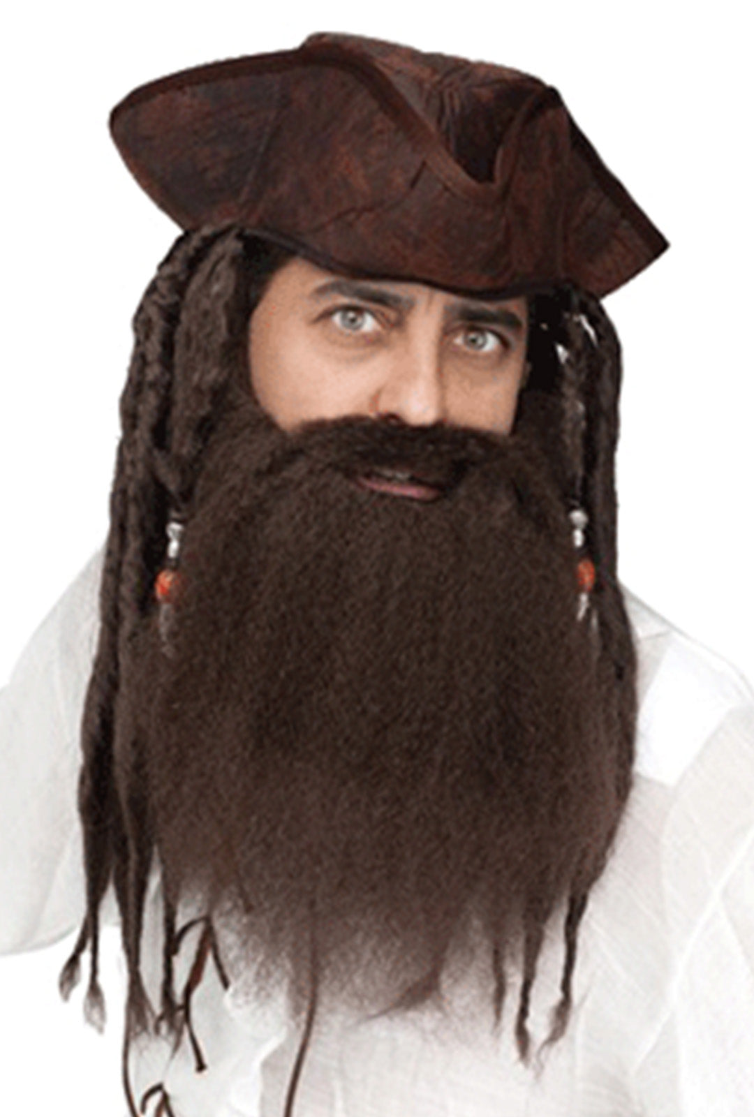 Brown Crimped Pirate Beard
