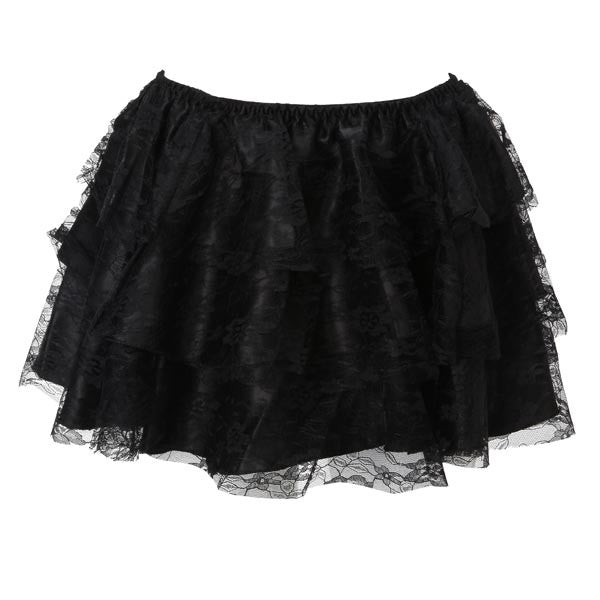 Black Lace 3-Tiered Tutu Skirt