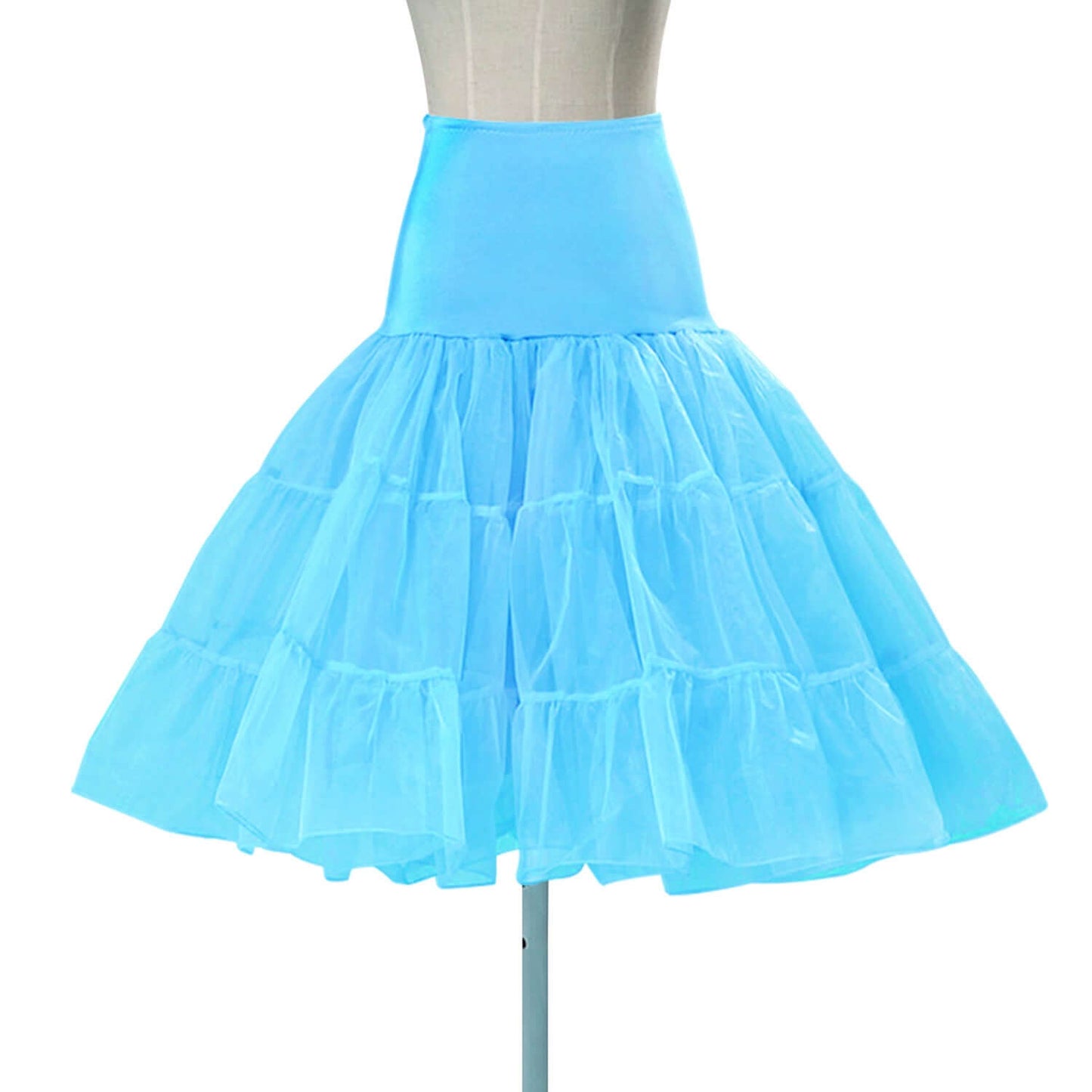 3 Tiered Baby Blue Petticoat