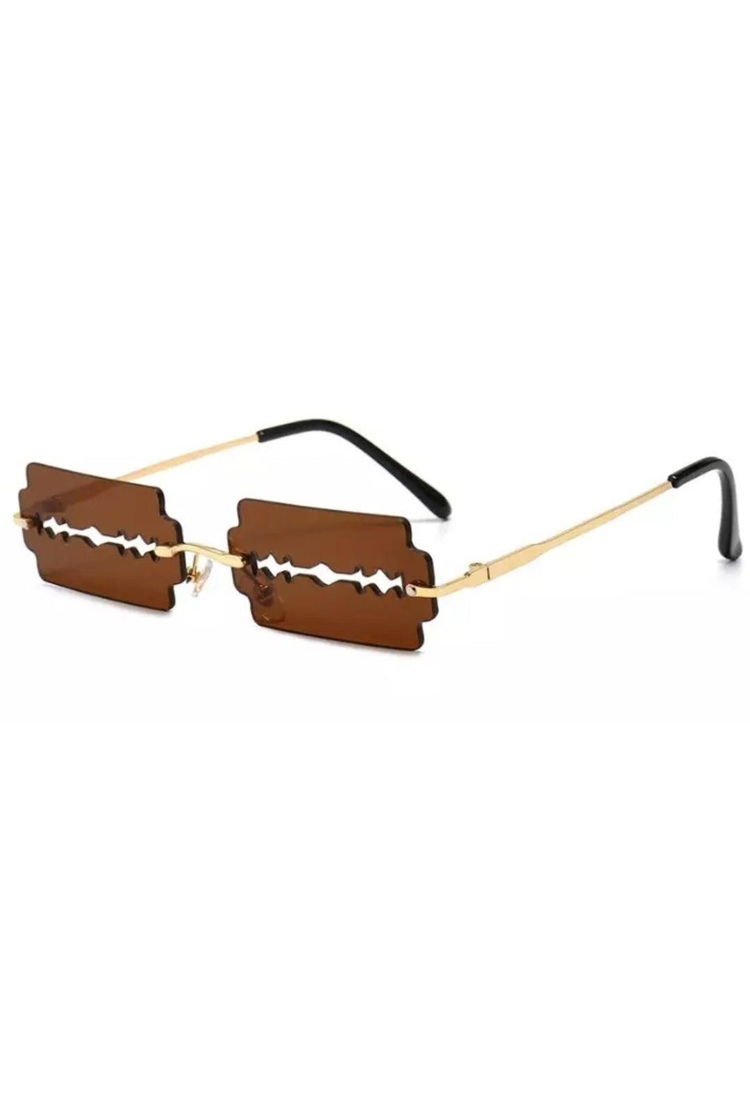 Brown Razor Blades Fashion Glasses Perth | Hurly-Burly