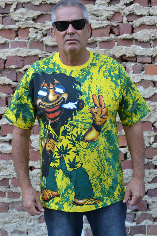 Bright Bob Marley Cartoon T-Shirt