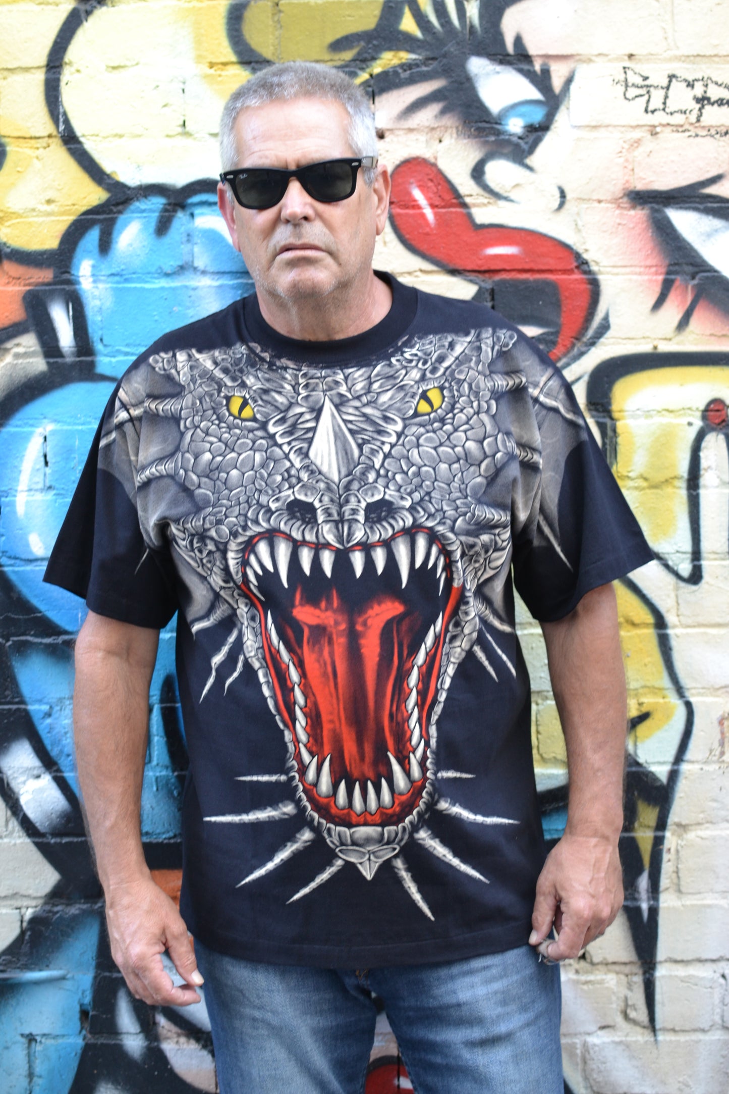 Dragon Print Short Sleeved T-Shirt