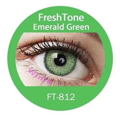 Freshtone Premium: Emerald Green Contact Lenses