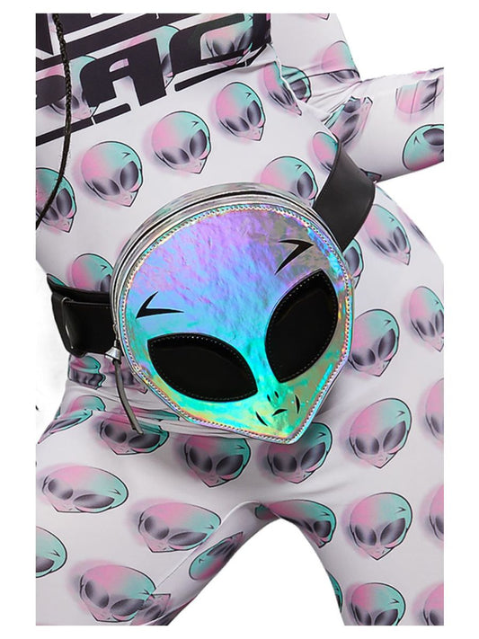 Holographic Alien Bum Bag