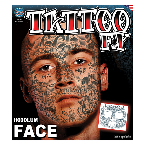 Hoodlum Full Face Tattoo