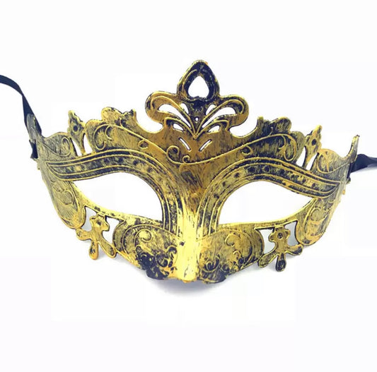 Brushed Gold Roman Masquerade Mask