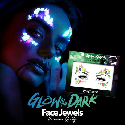 Glow in the Dark Face Gems Style 2