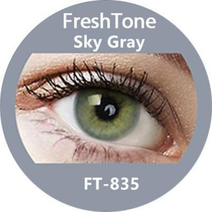 Freshtone Super Naturals: Sky Gray Contact Lenses
