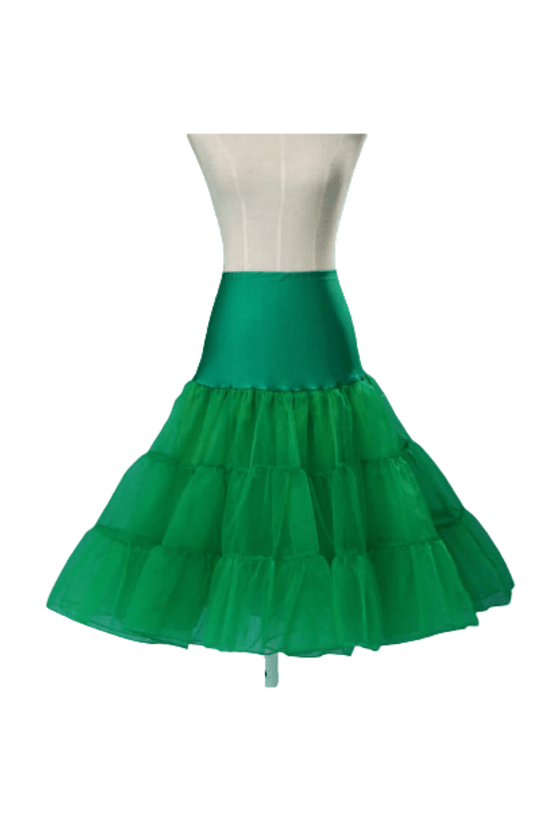 3 Tiered Green Petticoat