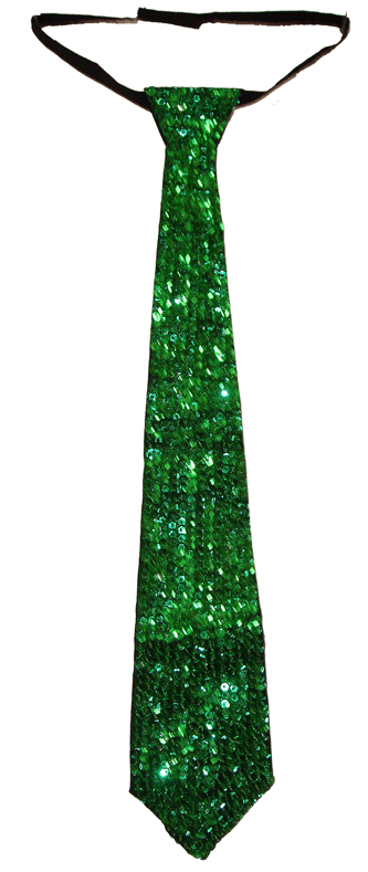 Green Sequin Tie