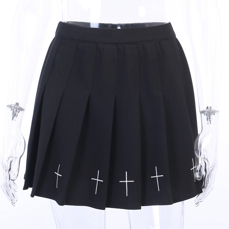 Black cross skirt store