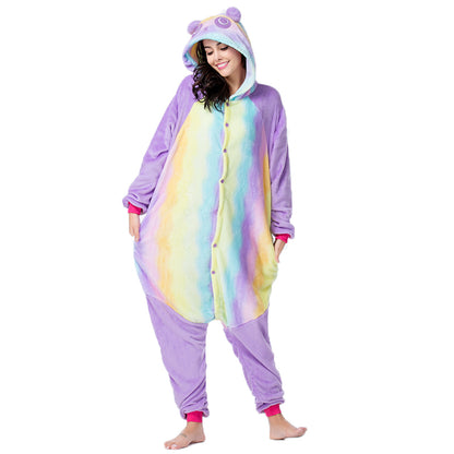 Purple Rainbow Panda Onesie